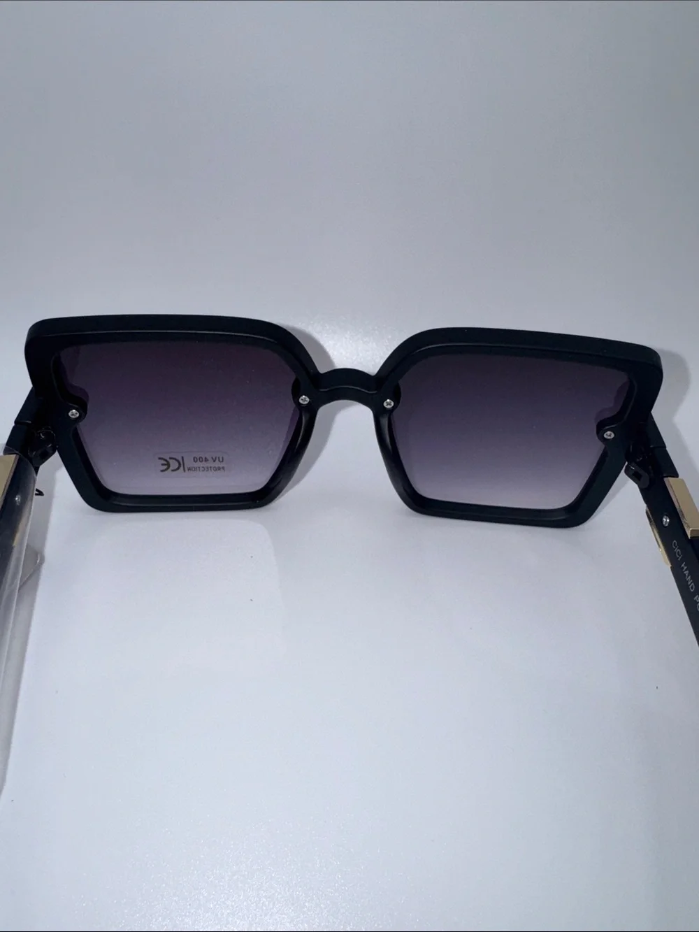 Black Oversized Square Sunglasses - UV Protection